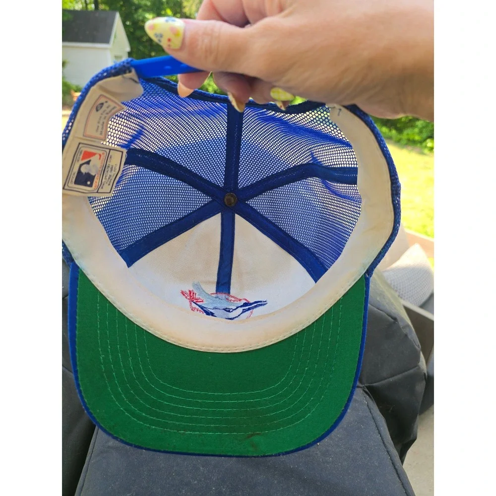 Vintage Sports Specialties Toronto Blue Jays Trucker Hat Mesh Snapback MLB Blue‎